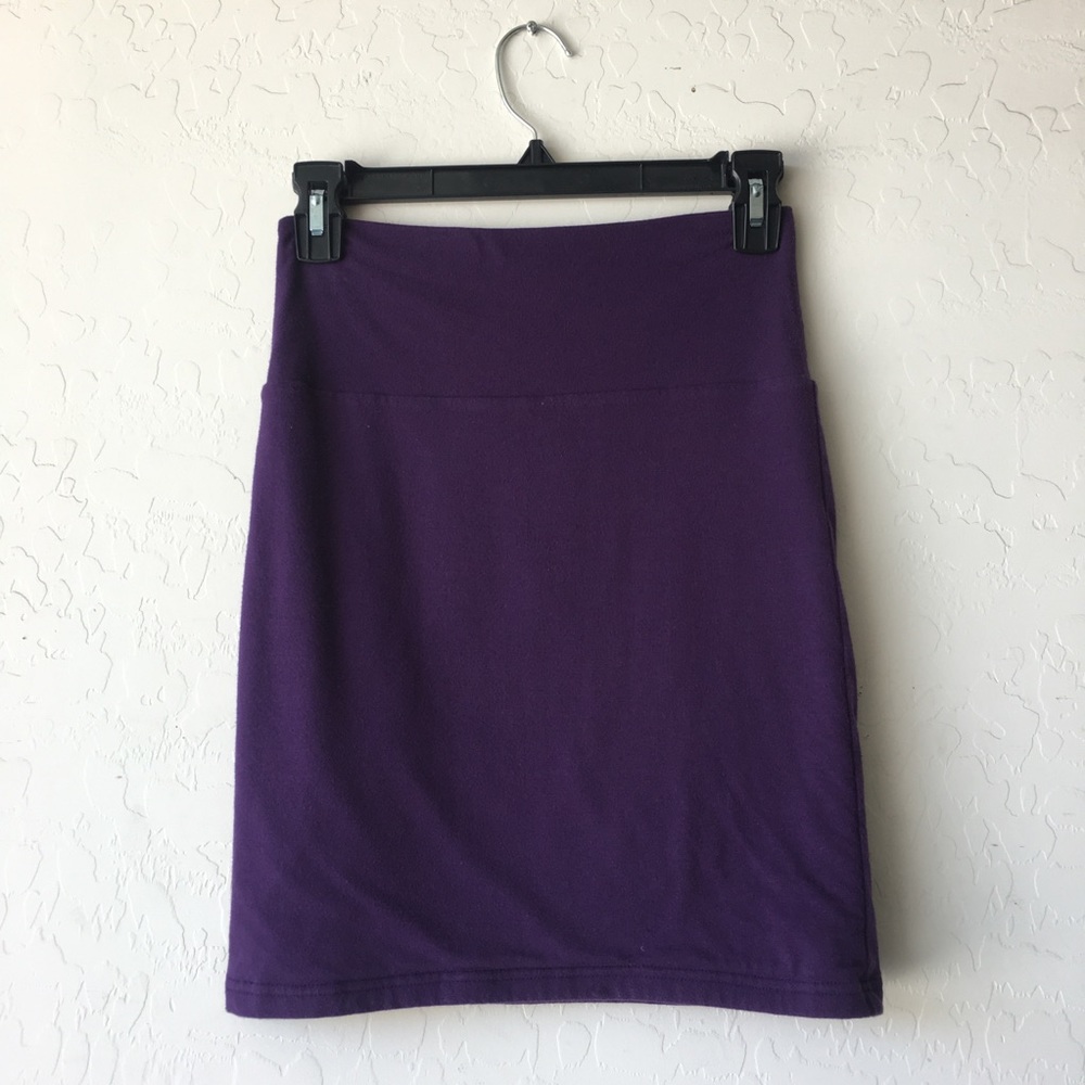 Purple Pencil Skirt